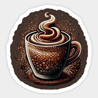 Latte Coffee Sticker